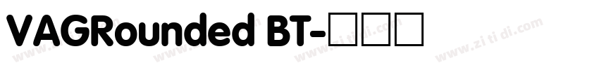 VAGRounded BT字体转换